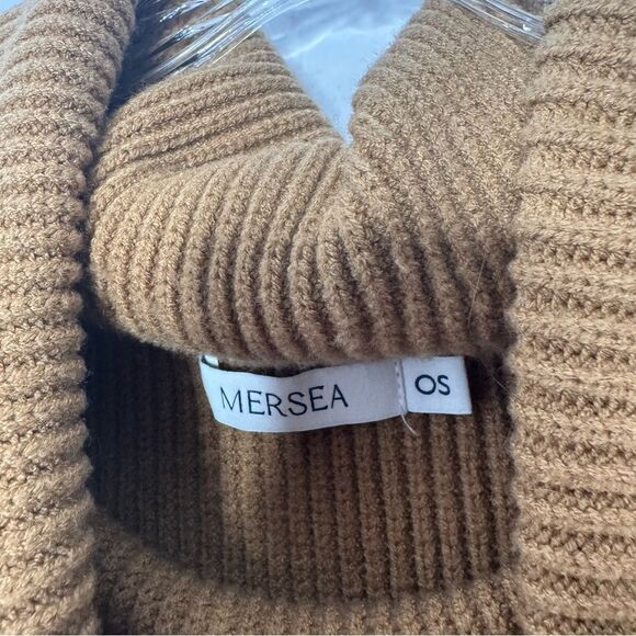 Mersea brown poncho sweater one size - Picture 5 of 6